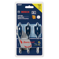 Bosch Daredevil™ Stubby Spade Drill Bit Set for Wood, 3-pc Front_Flat
