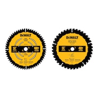 DEWALT DWA112CMB 12-in Carbon Tipped Circular Saw Blades, 40/60 Tooth, 2-pk Front_Flat