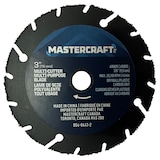 Mastercraft 3-in Multicutter Multipurpose Circular Saw Blade, Carbide Grit Front_Flat