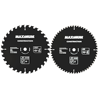 MAXIMUM 10-in Construction Circular Saw Blades, For Wood, 2-pk Front_Flat