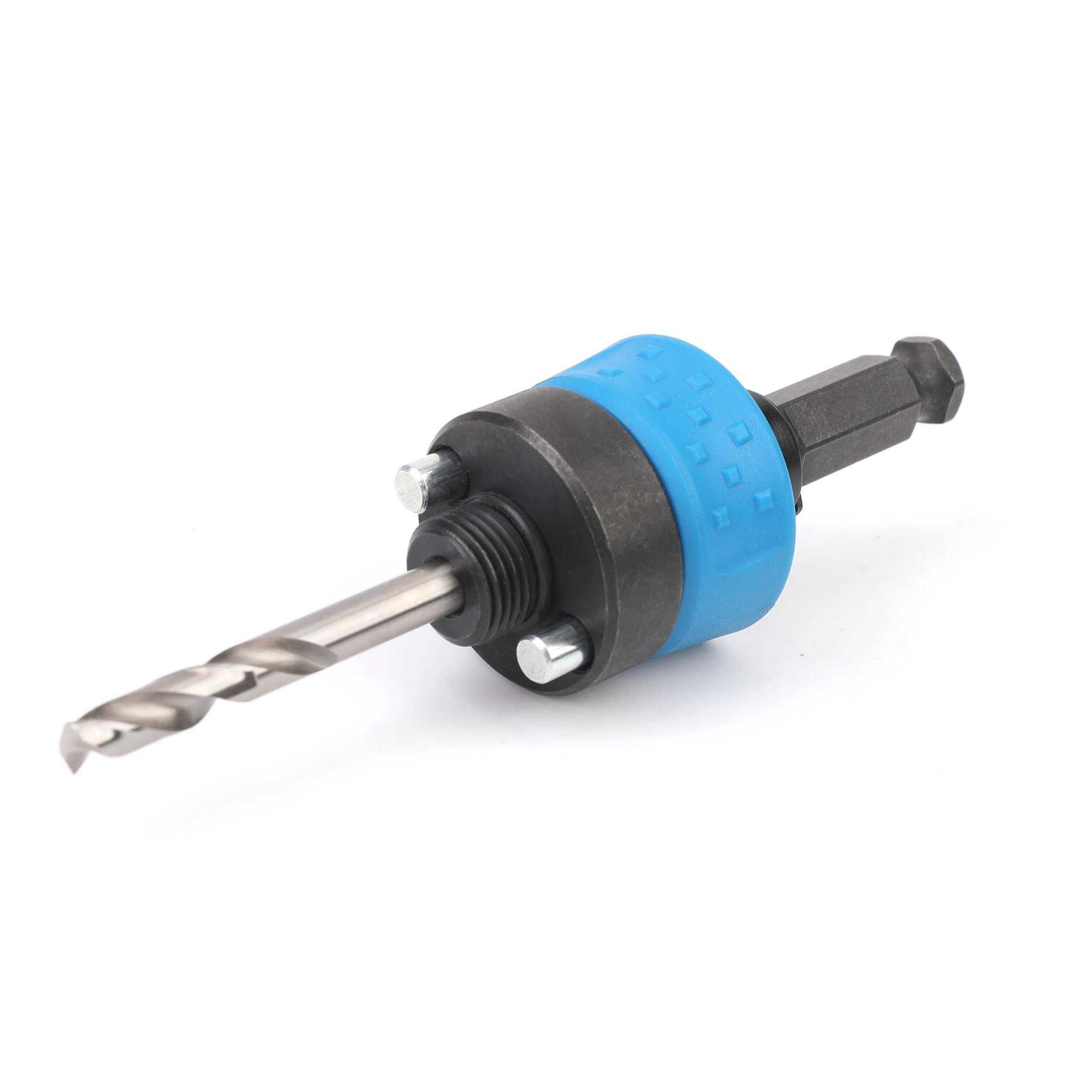 Mastercraft Tool-Free Quick-Release Hole Saw Arbor Front_Three_Fourths_Angled_Left