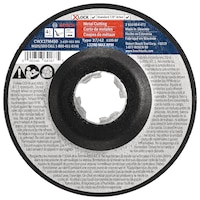 Bosch X-Lock Small Angle Grinder Metal Cutting Wheel, T27, 4-1/2-in x .098-in Front_Flat