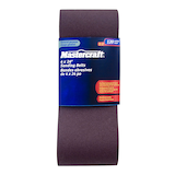 Mastercraft 4 x 24-in Aluminum Oxide Sanding Belts for Wood, Metal, 2-pk Front_Flat