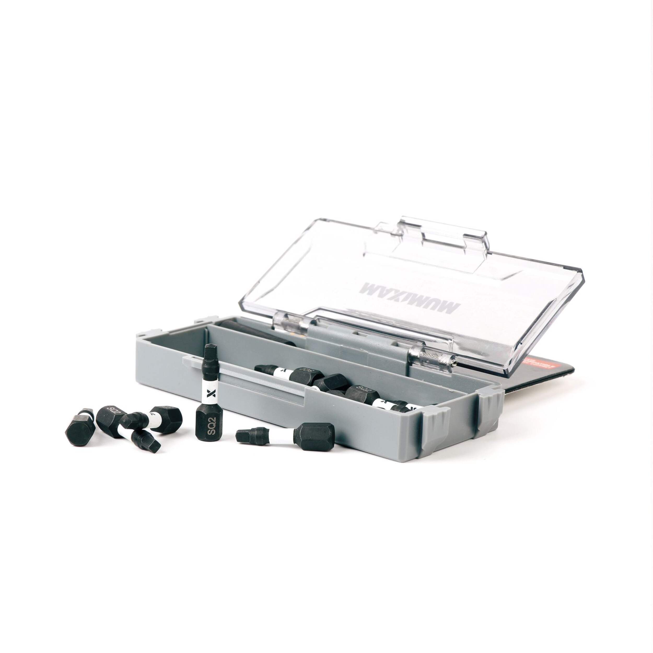 MAXIMUM SQ2 Square Impact Ready Tic-Tac Screw Bit Set, 1-in, 16-pk Composite_or_Mixed