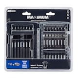MAXIMUM Impact Ready Carbide Assorted Screwdriver Bit Set, 40-pc Front_Flat