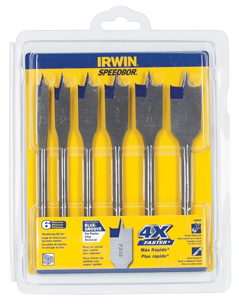 IRWIN 6-piece Speedbor Spade Bit Set | Canadian Tire