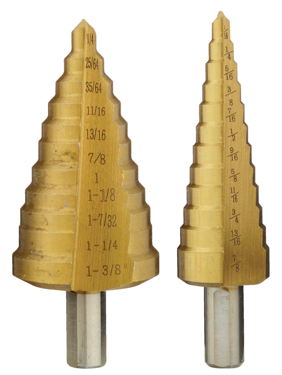 Titanium coated top step drill bit