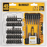Embouts de tournevis magnétiques DEWALT DW2166, variés, paq. 45 Front_Flat