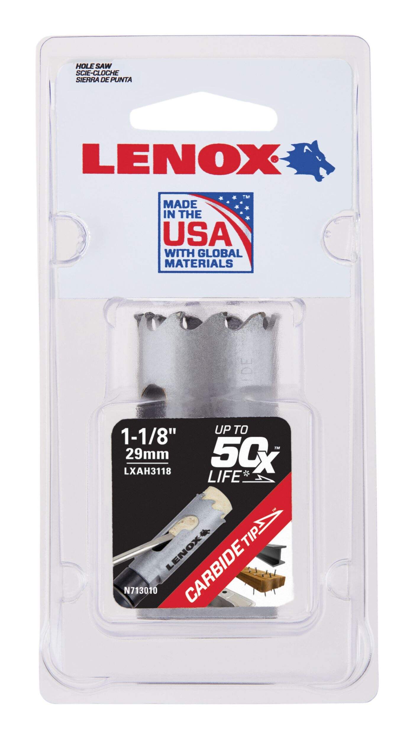 LENOX Carbide Tipped Hole Saw, 11/8in Canadian Tire