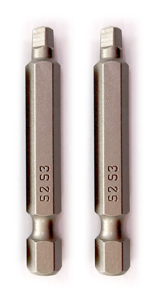 Square head shop screwdriver bit set