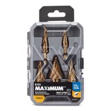 MAXIMUM Cobalt Step Drill Bit Set, 5-pc Front_Flat