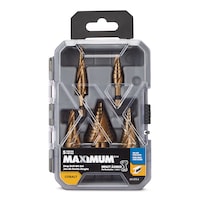 MAXIMUM Cobalt Step Drill Bit Set, 5-pc Front_Flat