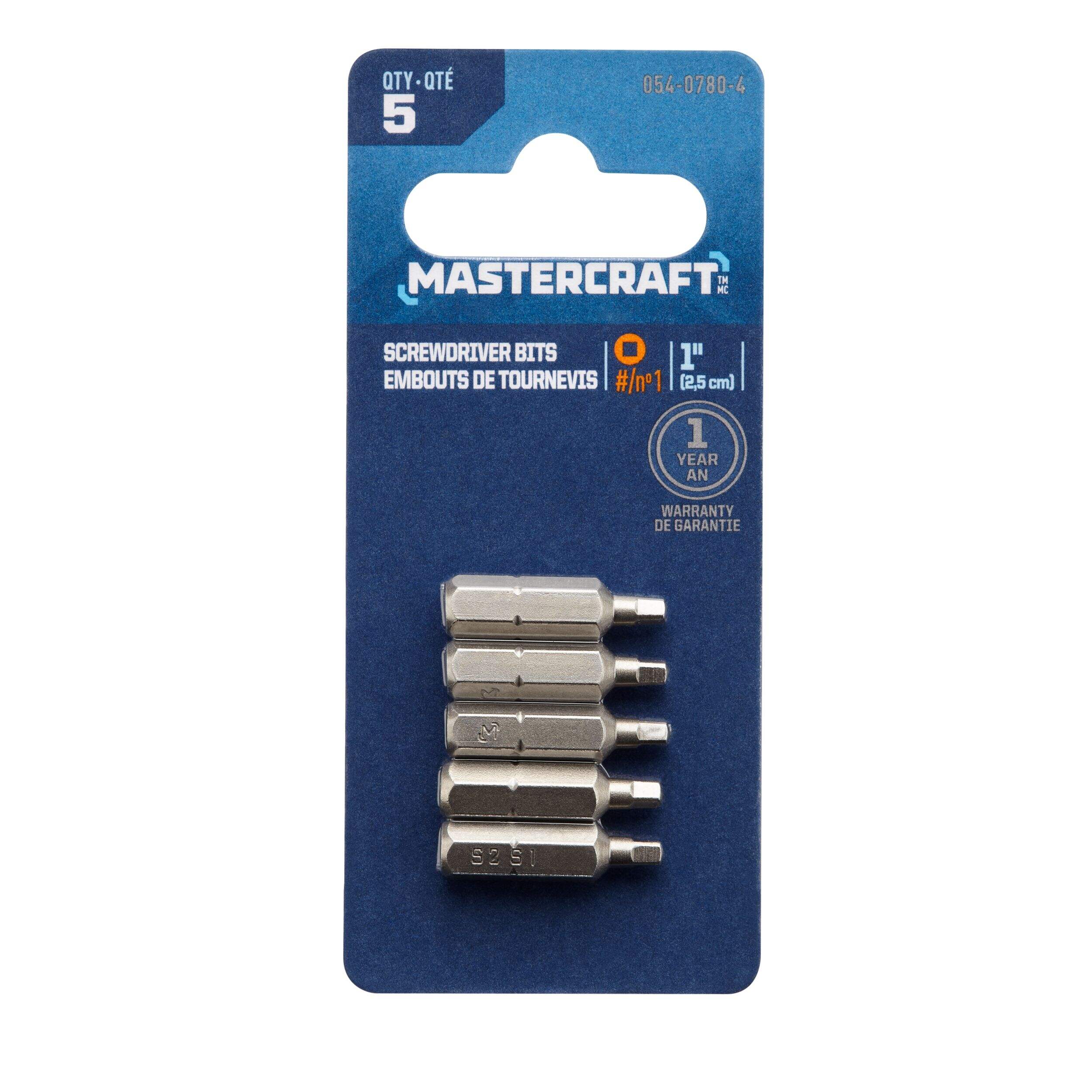 MC 1"SQ1 ScBit,5-pk.