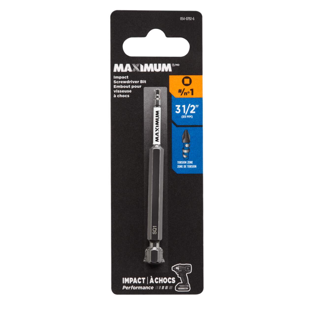 MAXIMUM SQ1 Square Screwdriver Bit 3 1 2 in 1 pc Canadian Tire