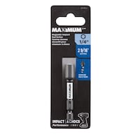MAXIMUM Magnetic Impact 2-9/16-in Carbide Nut Setter for Metal, Plastic, Masonry Front_Flat