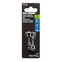 MAXIMUM PH2 Phillips Mag-Collar Screwdriver Bit, 2-in, 2-pk Front_Flat