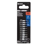 MAXIMUM Security Torx Screwdriver Bits, Assorted, 1-in, 10-pk Front_Flat