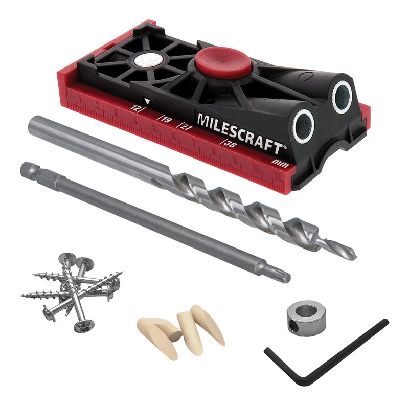 Milescraft PocketJig200 Complete Pocket Hole Kit with Jig, Bit, Screws & Drivers Canadian Tire