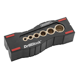 Gabarit de perçage Milescraft (13120103) Drillblock, noir Overhead_Plunge