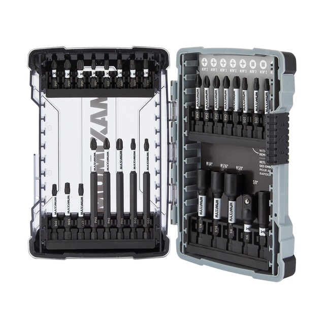 MAXIMUM Impact Carbide Assorted Screw & Nut Driver Bit Set