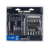 MAXIMUM Impact Magnetic Carbide Assorted Screw & Nut Driver Bit Set, 29-pc Front_Flat