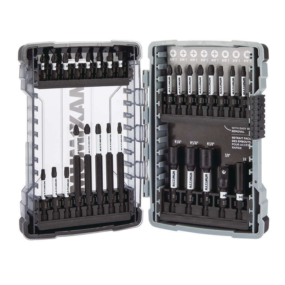 MAXIMUM Impact Carbide Assorted Screw & Nut Driver Bit Set
