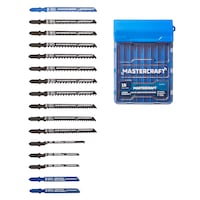 Mastercraft Assorted Carbon Steel Jigsaw Blade Set For Wood/Metal, 16-pc Composite_or_Mixed