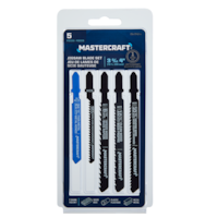 Mastercraft T-Shank Bi-Metal &HCS Jigsaw Blades for Wood, Metal, 5-pk Front_Flat