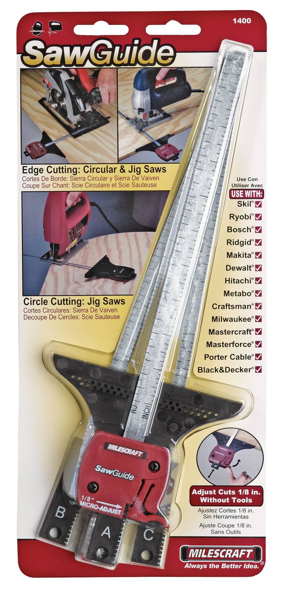 Milescraft 1400 saw guide discount