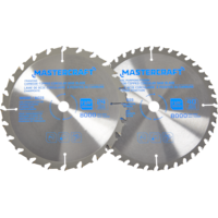 Mastercraft 7-1/4-in 24T & 40T Carbide Tipped Circular Saw Blade Set for Wood, 2-pc Front_Flat
