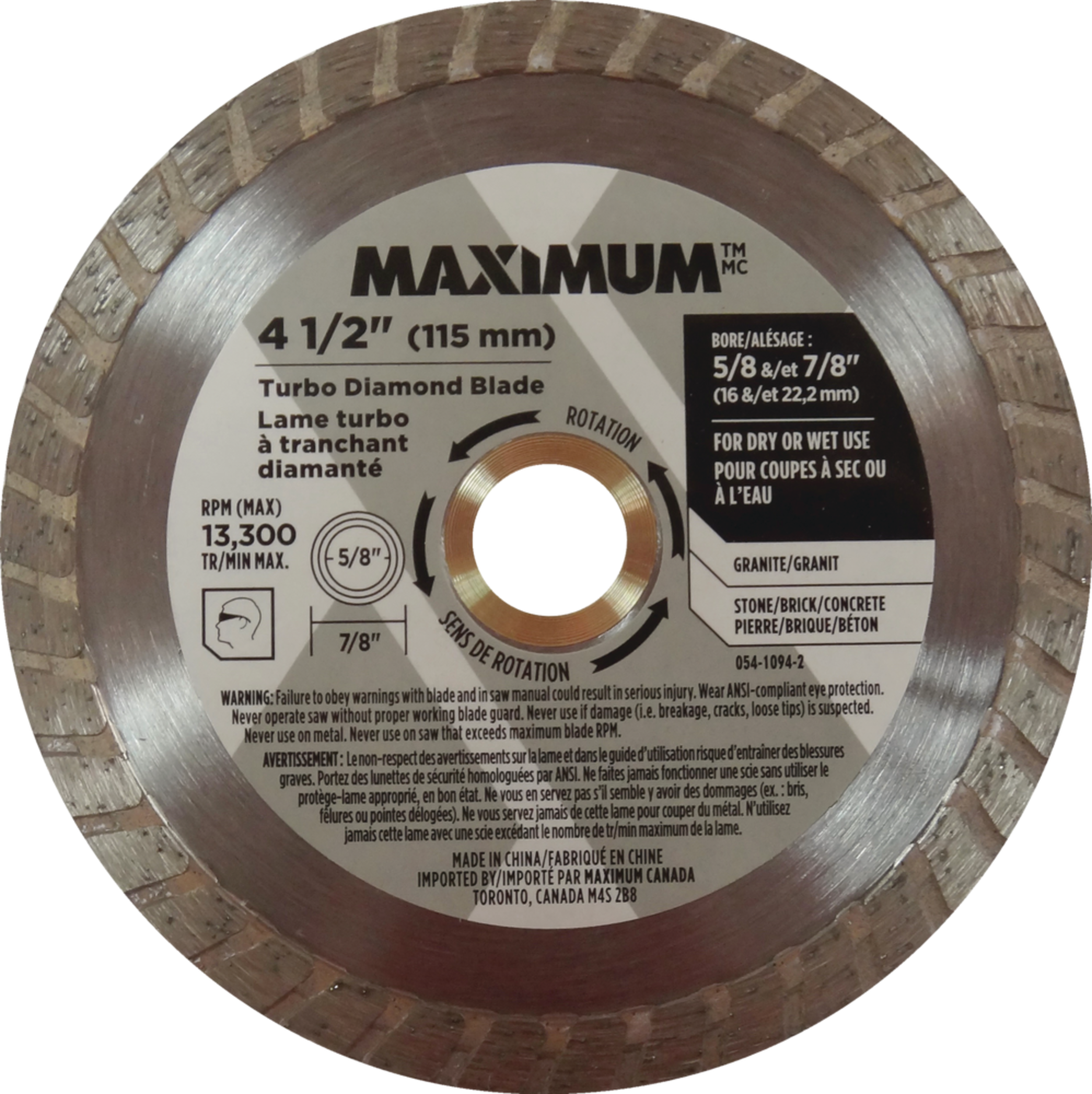 4.5"DIAMNDBLD,W/D,MX