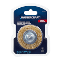 Mastercraft Flat Wire Wheel Brush, Coarse, 2.5-in Front_Flat