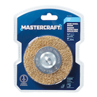 Mastercraft Flat Wire Wheel Brush, Fine, 4-in Front_Flat