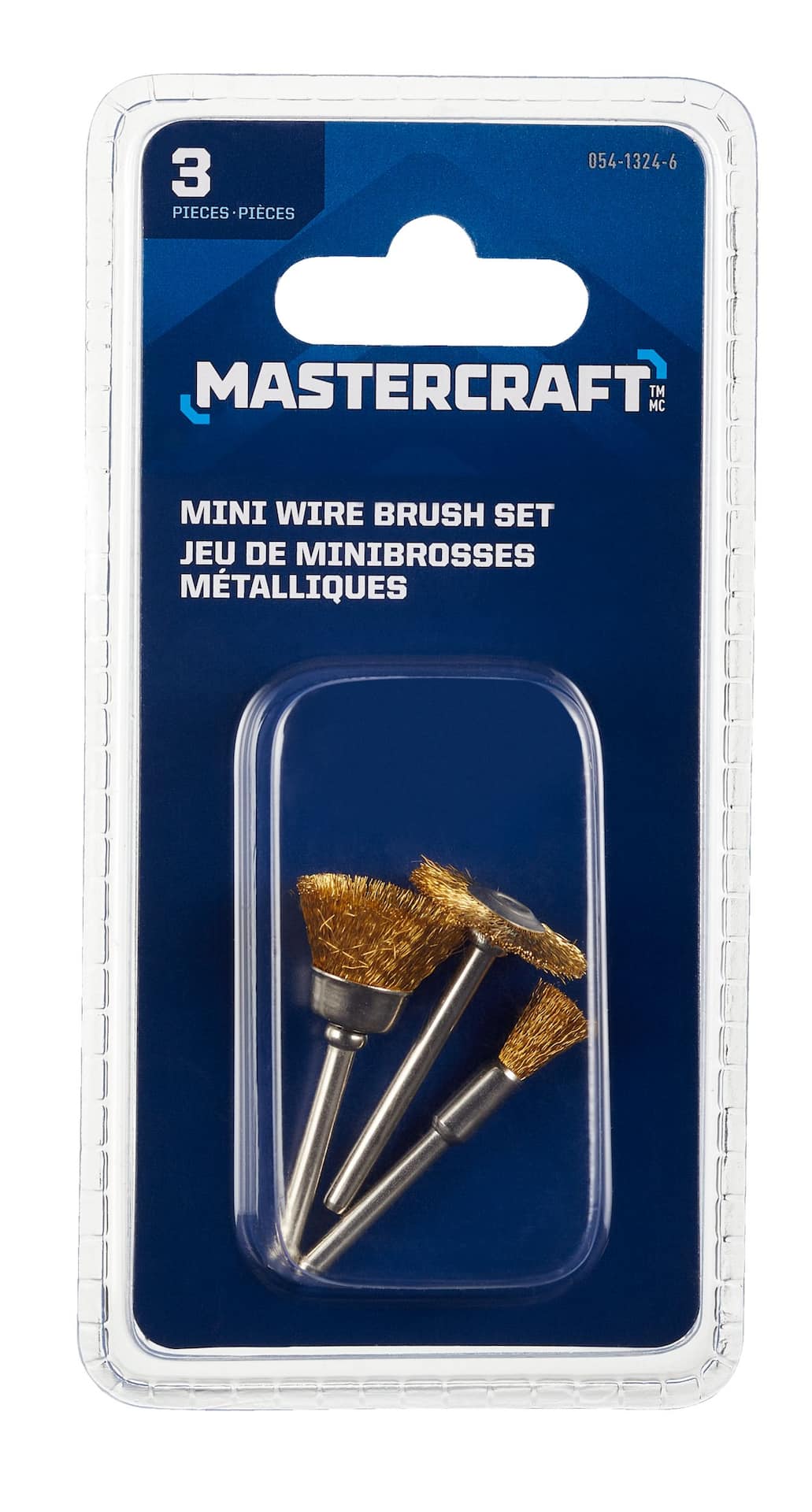3 piece brass wire brush set