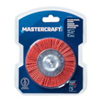 Mastercraft Nylon Wheel Brush, Medium, 4-in