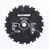 MAXIMUM 6-1/2-in 18T Steel Circular Saw Blade for Wood Front_Flat