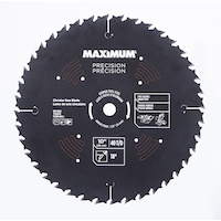 MAXIMUM 10-in 40T Steel Circular Saw Blade for Wood Front_Flat