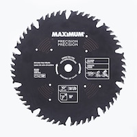 MAXIMUM 50T Ripping/Crosscutting Circular Saw Blade, 10-in Front_Flat
