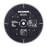 MAXIMUM 10-in 80T Steel Fine/Crosscut Circular Saw Blade for Wood Front_Flat