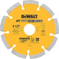 DEWALT 4-1/2-in Segmented Diamond Blade Front_Flat