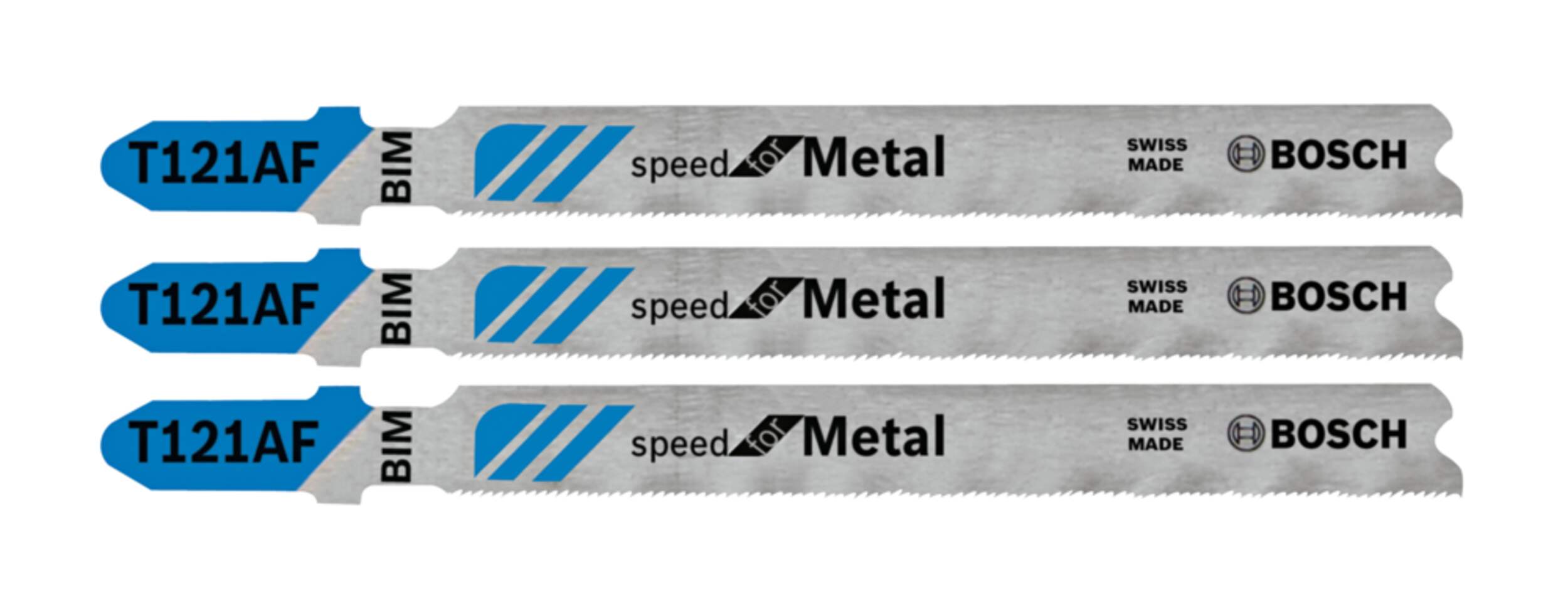 Bosch 21T T-Shank Bi-Metal Jigsaw Blades for Metal, 3-pk Front_Flat