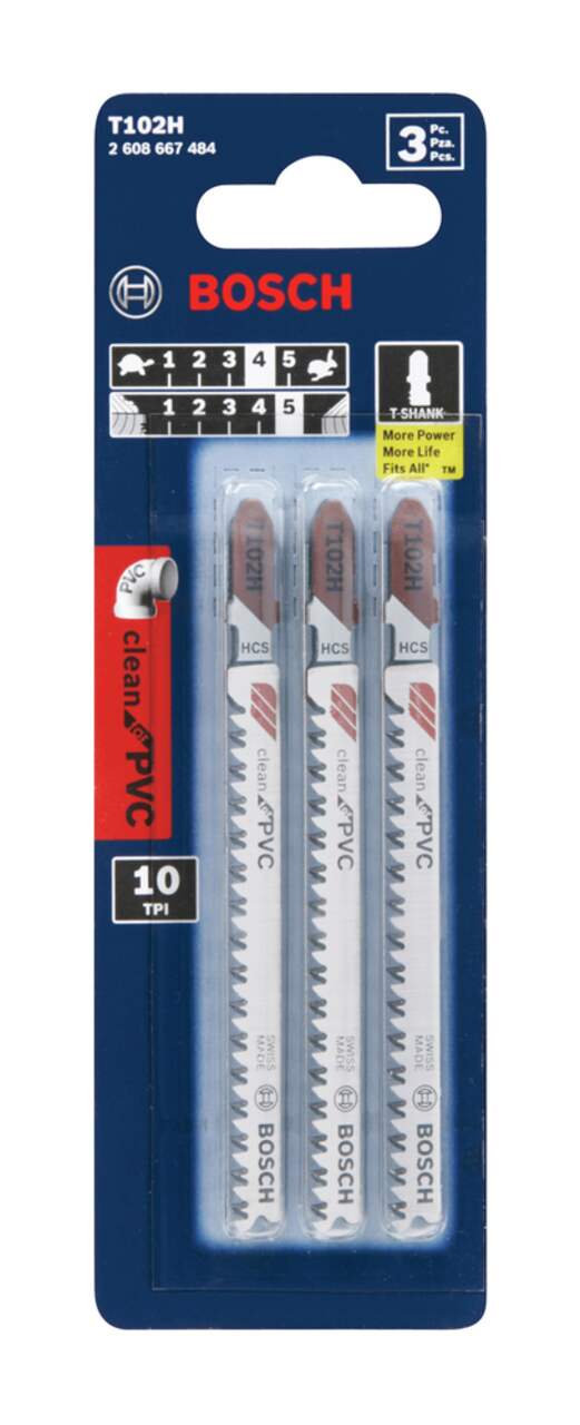 Bosch Clean PVC Jigsaw Blade 3 pk Canadian Tire
