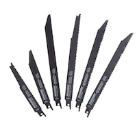 MAXIMUM Bi-Metal Reciprocating Saw Blade Set for Wood, Metal, Drywall, 6-pc Front_Flat