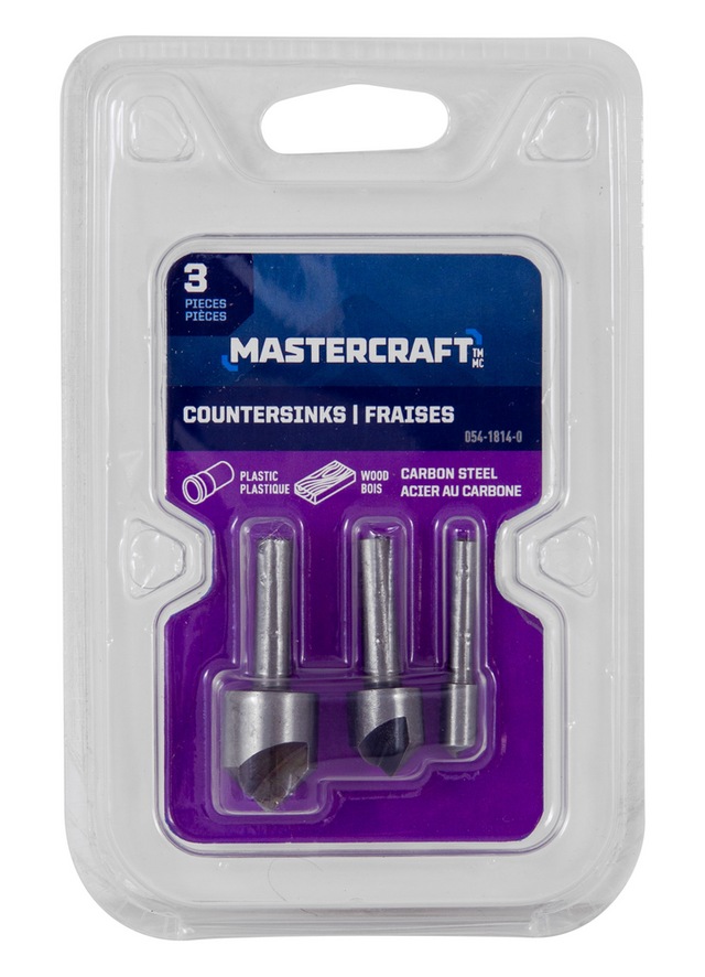 Mastercraft Countersink Set, 3pc Canadian Tire