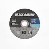 MAXIMUM Type 01 Aluminum Oxide Cut off Wheel for Metal Front_Flat