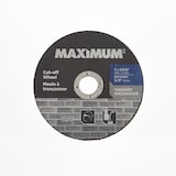 MAXIMUM Type 01 Carbide Cut off Wheel for Masonry, Cement, Cinder Front_Flat