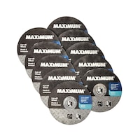 MAXIMUM 4-1/2-in Type 01 Aluminum Oxide Cut off Wheels for Metal, 10-pk Composite_or_Mixed