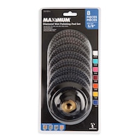 MAXIMUM Diamond Wet Polishing Pad Set, 50-3000 Grit, 8-pc