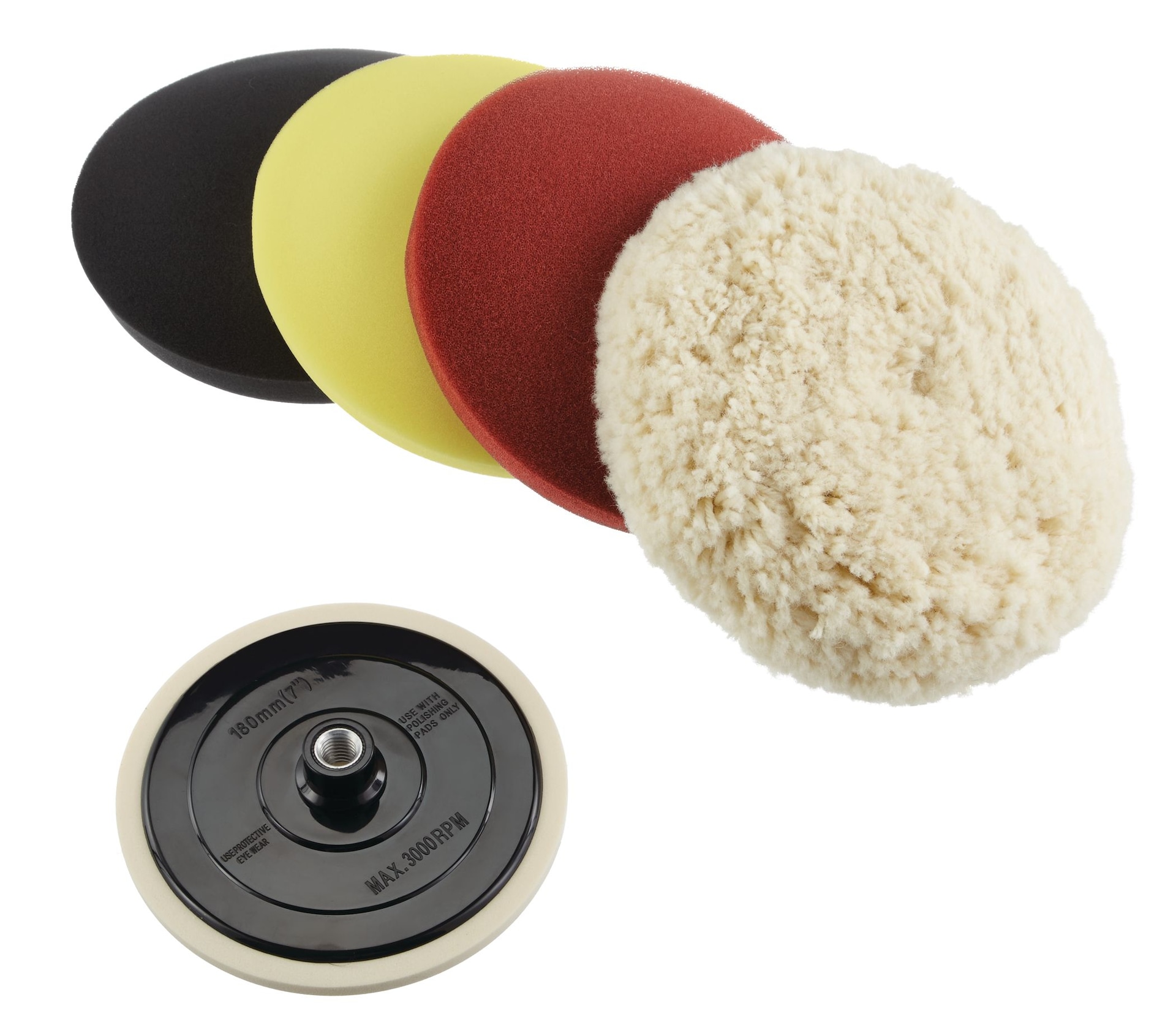 Mastercraft 9in Lambswool Polishing Kit for Metal, 7pc Canadian Tire