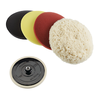 Coiffe de polissage Mastercraft en laine d'agneau, pour le métal, 9 po, paq. 5 Composite_or_Mixed